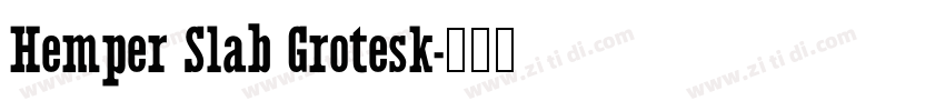 Hemper Slab Grotesk字体转换